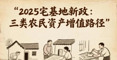你家宅基地要变"活钱"了！这几类人要发财！