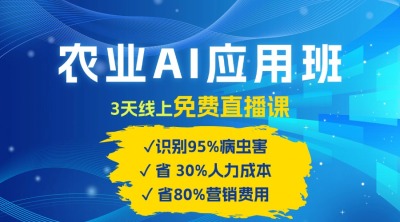 农业 AI 应用班：开启农业赚钱新机会​！