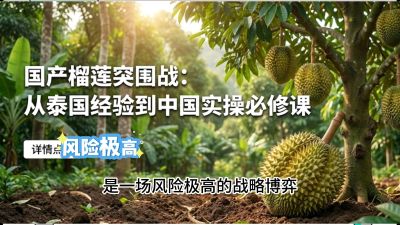第一节：榴莲突围战：选址决策指南，告别赌运气，用硬指标圈定&ldquo;优生，课程：《国产榴莲突围战：从泰国经验到中国实操的8堂必修课（高阶实战版）》