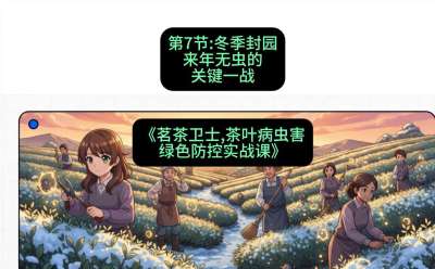 第07节：冬季封园&mdash;&mdash;来年无虫的关键一战，课程：《茗茶卫士&mdash;&mdash;茶叶病虫害绿色防控实战课》#识农AI