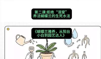 第二节：拒绝&ldquo;溺爱&rdquo;：养活蝴蝶兰的生死水法，课程：《蝴蝶兰雅养六讲：从阳台小白到园艺达人》#识农AI